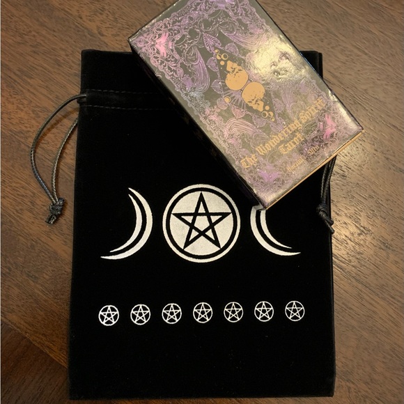 Velvet Bag Triple with Tarot Cards - Picture 2 of 3